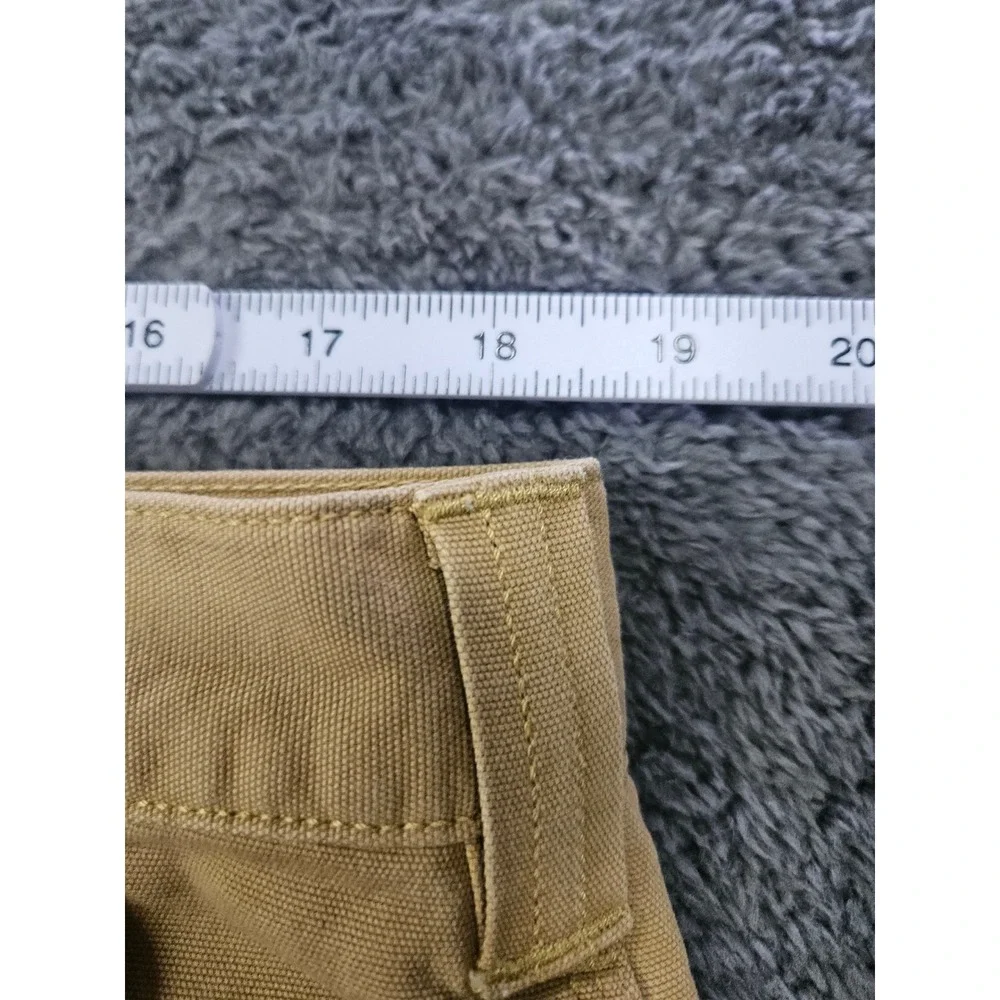 Carhartt Canvas Work Shorts Mens 38 Tan BS2514-M Rugged Flex Relaxed Fit Utility